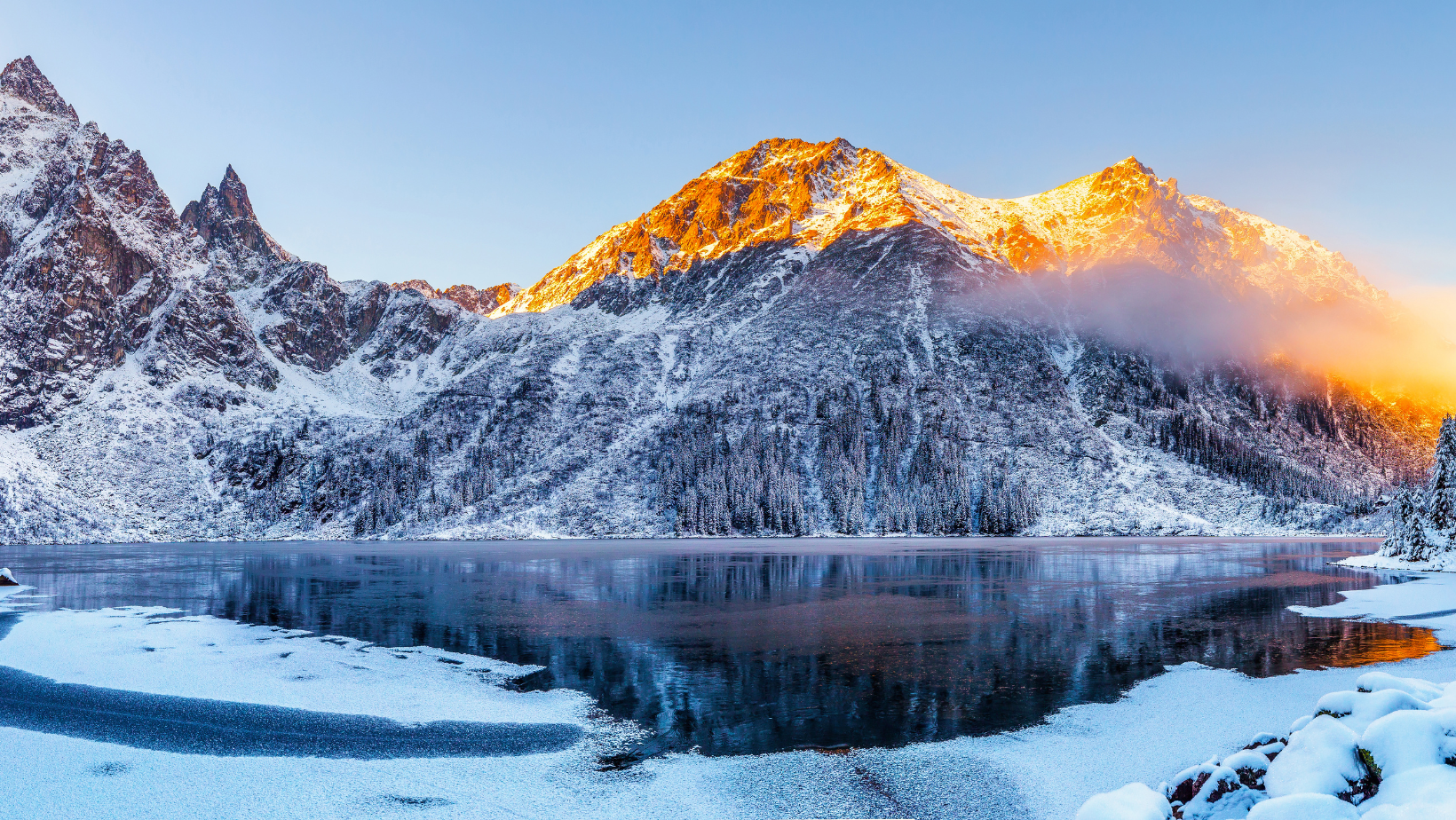 Blauwe en geel natuurlijke vaarwel winter Facebook -omslag