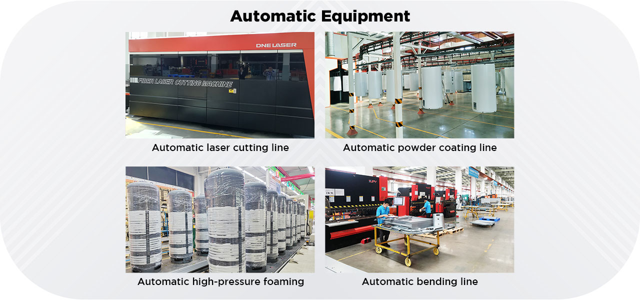 Fabrieksdiagram warmtepomp