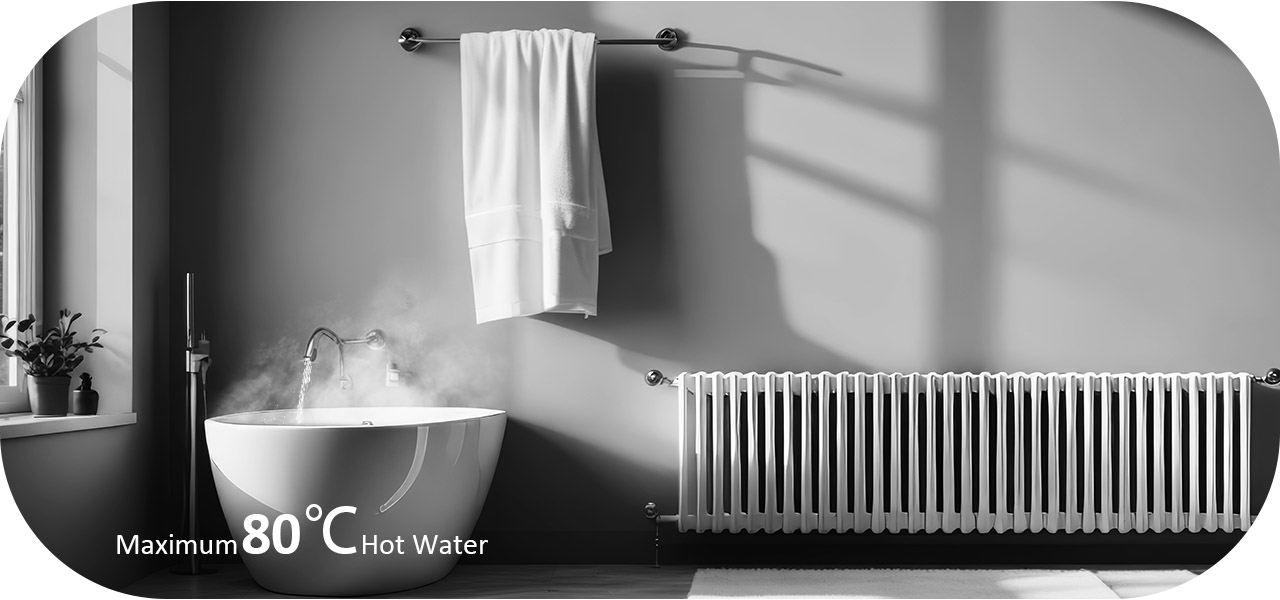 Uitlaatwatertemperatuur 80 graden